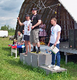 Победители в классе мотопарапланы (слева направо): Сергей Михеев, Павел Князев, Евгений Столяров.